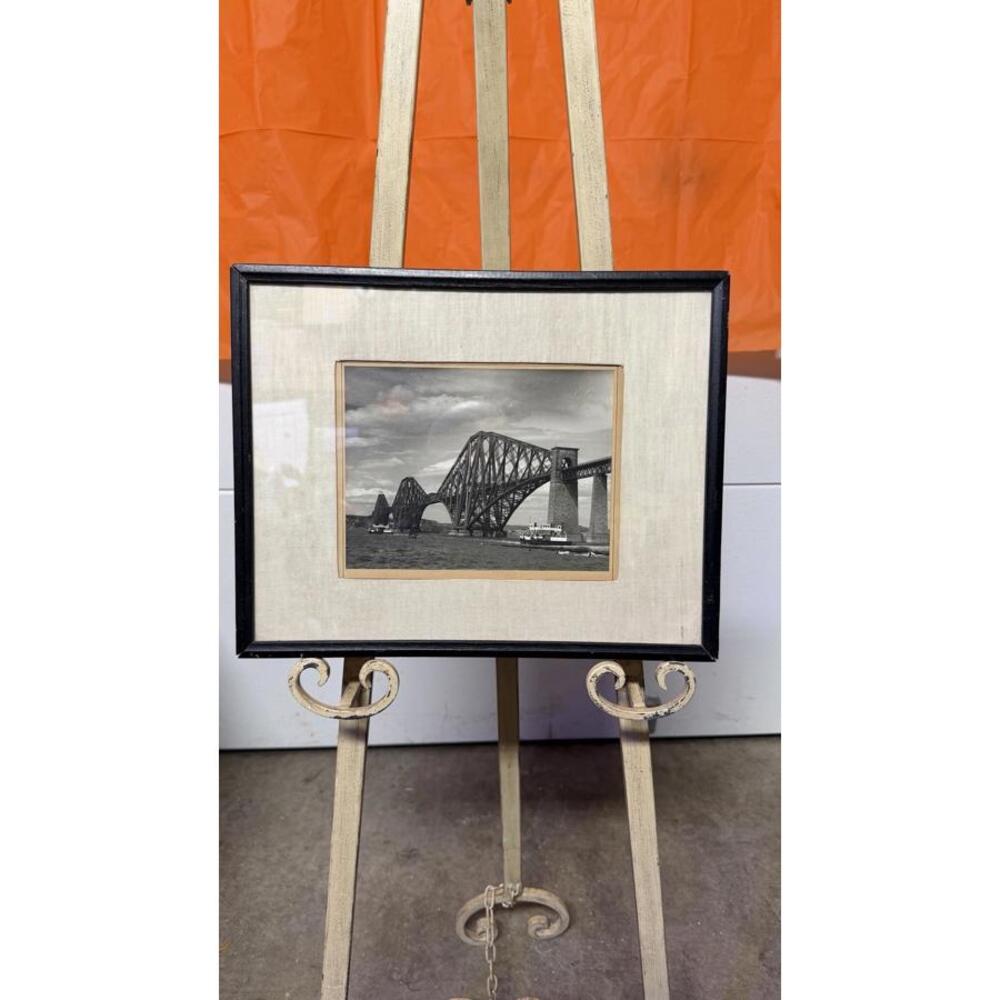 Vintage Framed Photograph – Forth Bridge, Edinburgh, Scotland